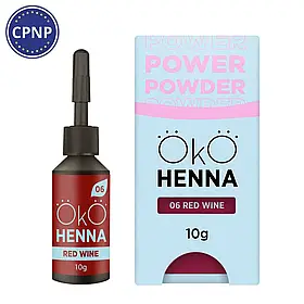 Хна для брів OkO Power Powder 06 Red Wine, 10 грам