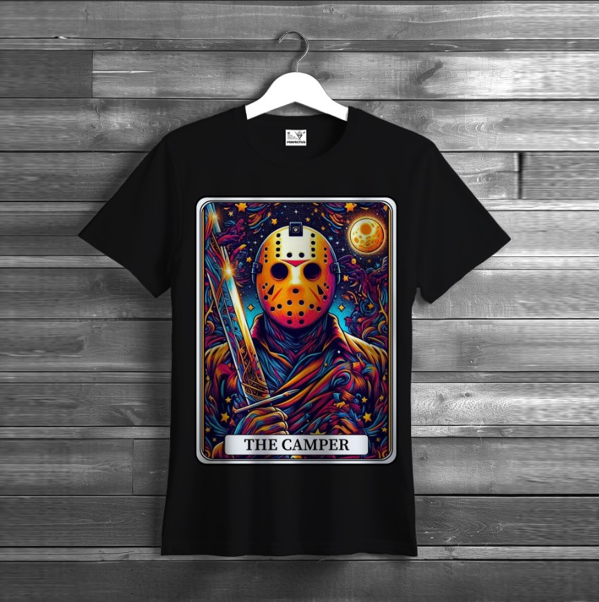 Футболка з принтом "Джейсон Вурхіз П'ятниця 13-е хорор жахи Jason Voorhees Хелловін 78" ВСІ Розміри, фото 1