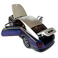 Машинка металева дитяча Rolls-Royce Spectre Ролс Ройс срібно-фіолетовий Автоексперт 1:24 світло інерція відкр двері баг капот, фото 7