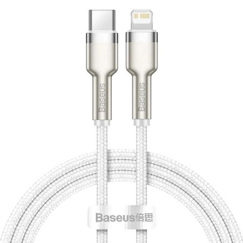 Кабель Baseus Cafule Metal Type-C - Lightning PD20W/2m (CATLJK-B02) (White)