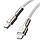 Кабель Baseus Cafule Metal Type-C - Lightning PD20W/2m (CATLJK-B02) (White), фото 4