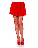 Колготи жіночі середня сітка, червоні універсальні SKLV