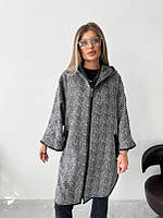Трендове жіноче демісезонне  пончо свободного фасона-кейп кашемір ''Марта''