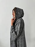 Трендове жіноче демісезонне  пончо свободного фасона-кейп кашемір ''Марта'', фото 4