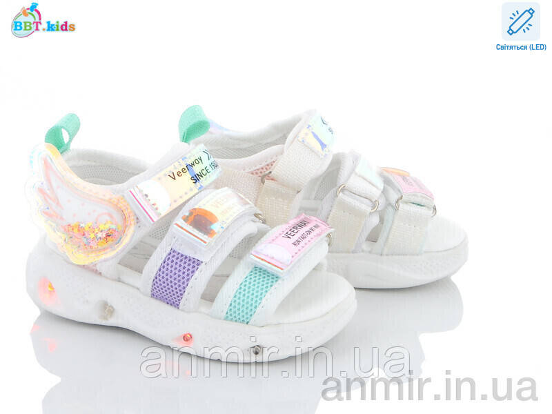 Босоніжки дитячі для дівчинки літні LED (21-26) купити гуртом на 7 км.