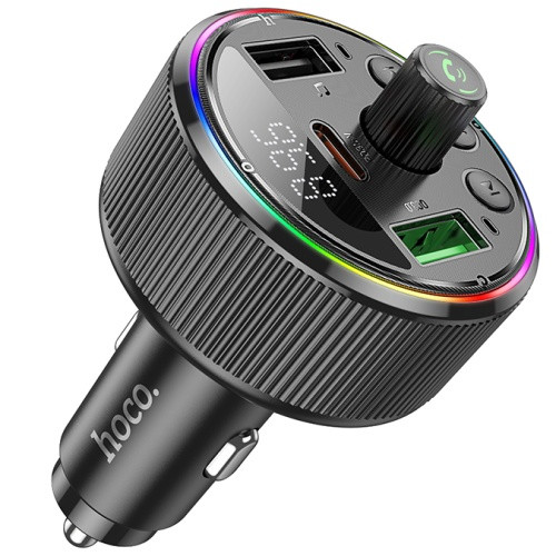 FM Модулятор Hoco E82 (PD30W+QC3.0) (Чорний)