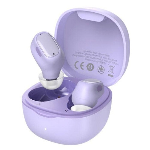 Bluetooth навушники (TWS) Baseus WM01 True Wireless Earphones (Фіолетовий)