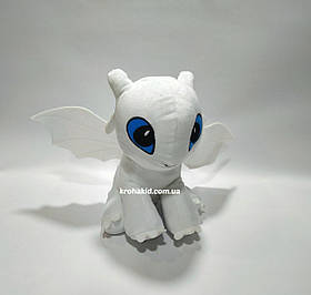 Мягкая игрушка Дневная Фурия "Как приручить дракона" белый дракон (размер 30 см) 00688-2