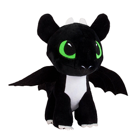 М'яка іграшка Дракончик Беззубик Нічна фурія Night Fury Чорний (31 см)
