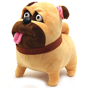 М'яка іграшка собачка Мопс Мел «Таємне життя свійських тварин» Secret Life of Pets Розмір 25 см