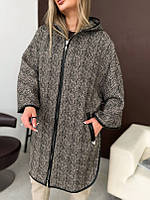 Трендове жіноче демісезонне  пончо свободного фасон -кейп кашемір ''Марта''