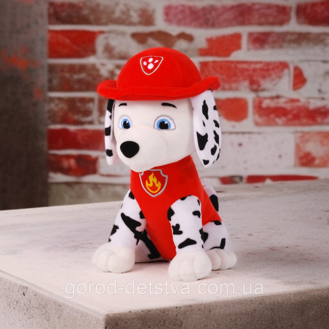 Мягкая игрушка собака щенок Маршал Щенячий патруль Paw Patrol Размер 30 см