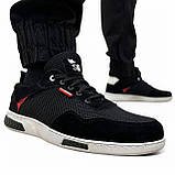 41,  р. Кросівки чоловічі сітка на літо чорні (Сгк-106ч), фото 2