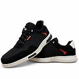 41,  р. Кросівки чоловічі сітка на літо чорні (Сгк-106ч), фото 7