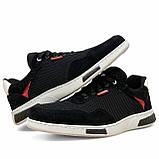 41,  р. Кросівки чоловічі сітка на літо чорні (Сгк-106ч), фото 9