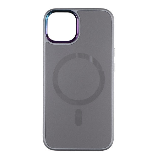 Чохол AG-Glass Chrome Camera with Magsafe для Apple iPhone 13 Pro Max (Grey)