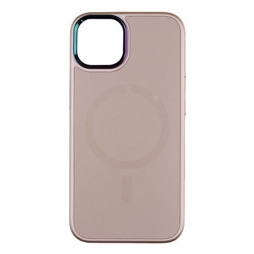 Чохол AG-Glass Chrome Camera with Magsafe для Apple iPhone 15 Pro (Pink Sand)