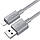 Кабель Hoco X107 USB - Lightning 2.4A/1m (Сірий), фото 4