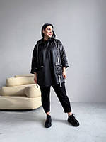 Трендове жіноче демісезонне  пончо свободного фасона-кейп кашемір ''Найс''