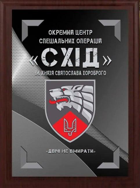Подяка / грамота / диплом / нагорода на дерев'яній дошці Схід плакетка