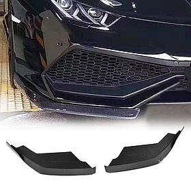 Накладки на передній бампер Flap V1 (Карбон) для Lamborghini Huracan