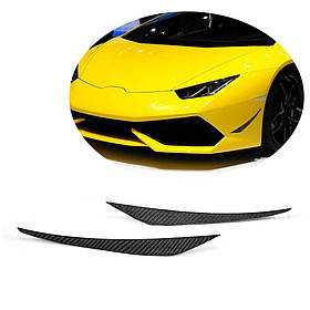 Накладка на передній бампер Flap V2 (Карбон) для Lamborghini Huracan
