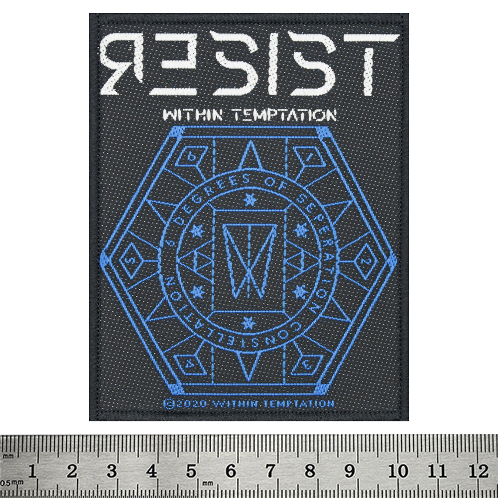 Нашивка ткана WITHIN TEMPTATION - RESIST HEXAGON (ofp-236), фото 1