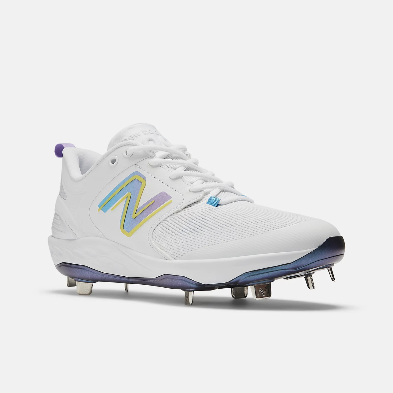 Чоловічі кросівки New Balance з металевими шипами 41,5 (8 US) 26,5 см Білий 1159827906