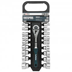 Набір торцевих головок з тріскачкою 3/8" Gut Meister GM-01019 19 шт