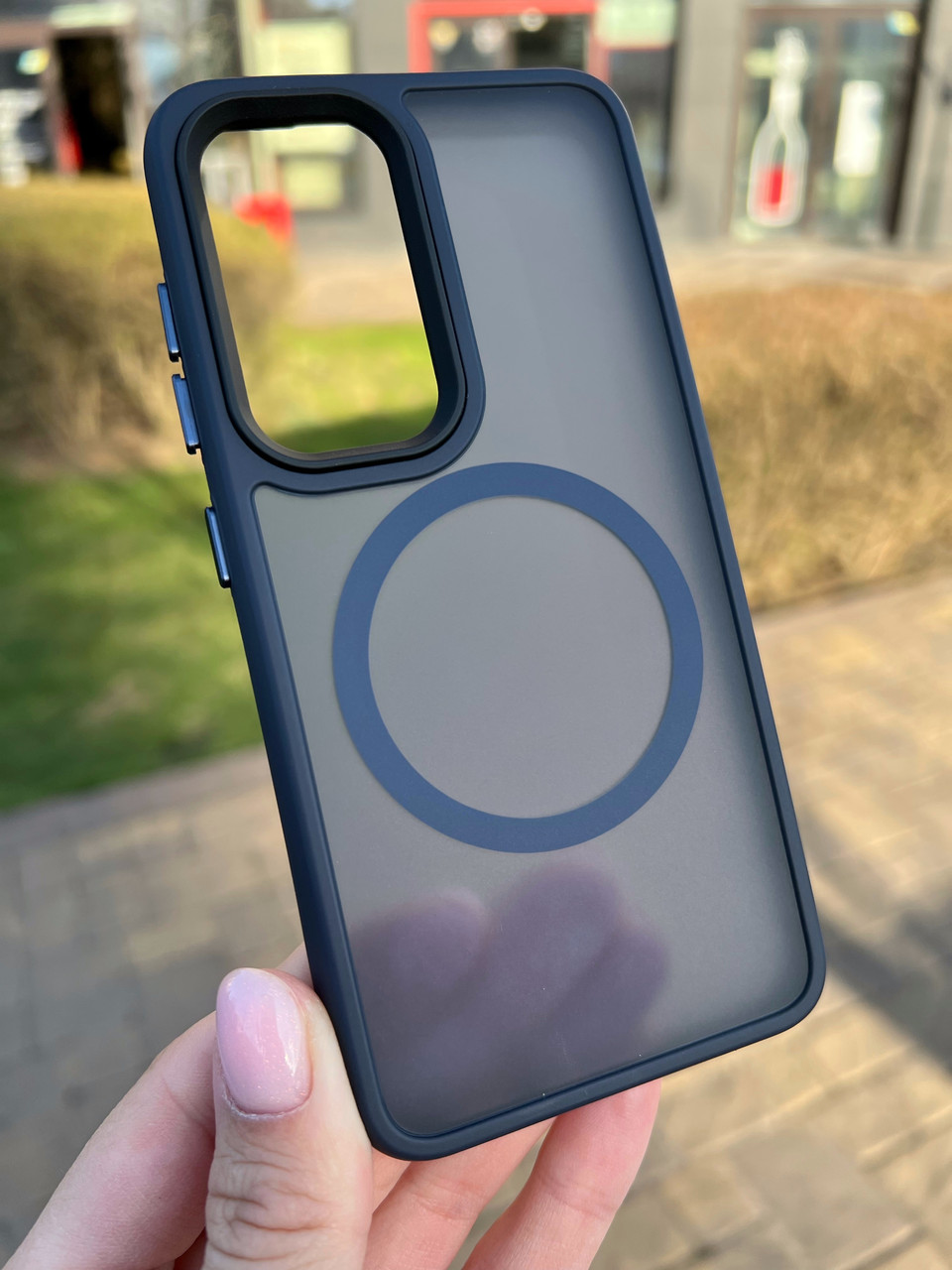 Чохол бампер Wave Matte Insane MagSafe для Samsung Galaxy S23 Midnight Blue