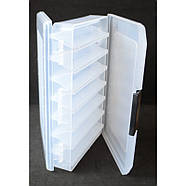 Коробка для зберігання 130мм воблерів та блешень, Альянс КВ-16014, двостороння, 14 відсіків, розмір 260х187х48мм, фото 7