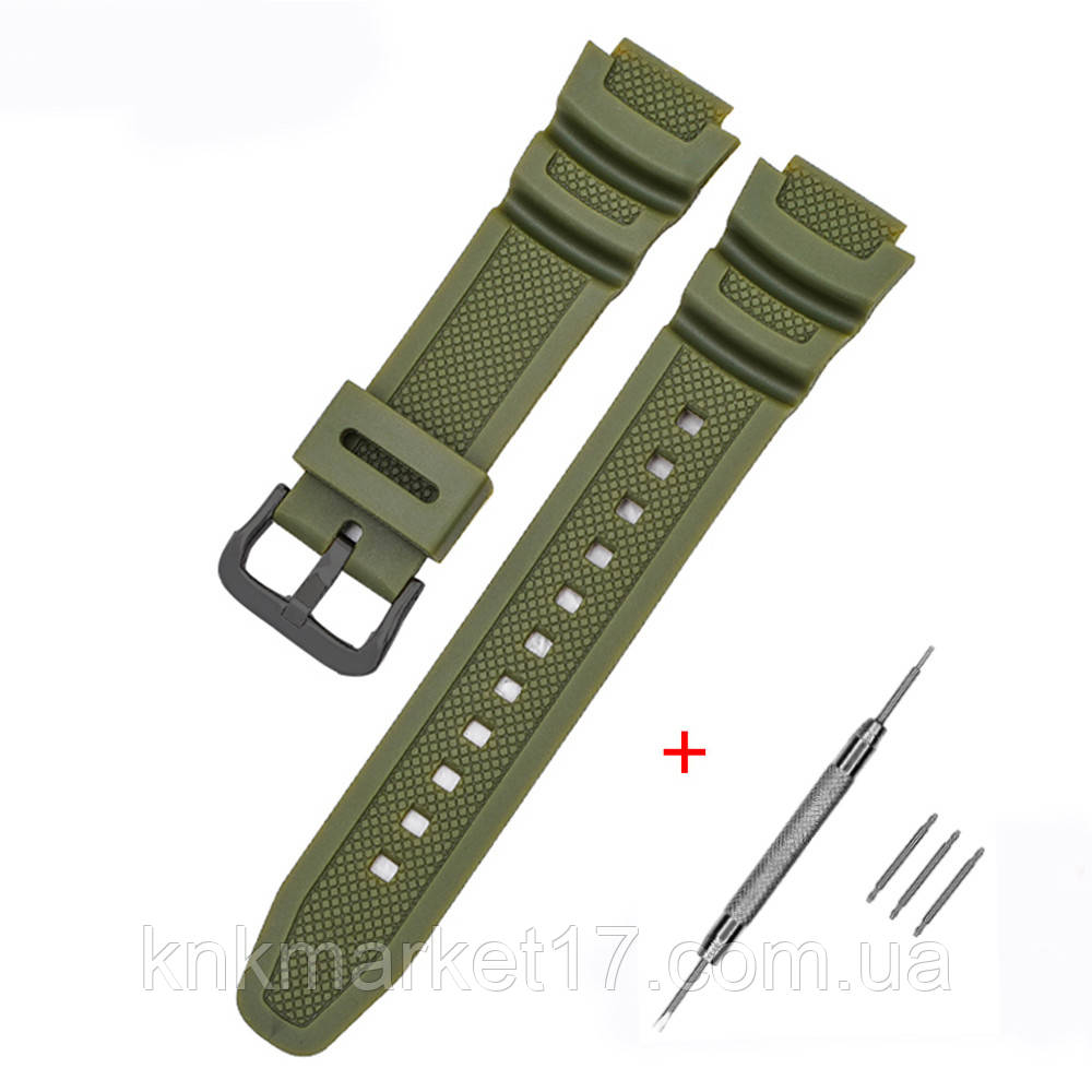 Ремінець для Casio G-Shock AE-1000/1200 Army Green BK, фото 1