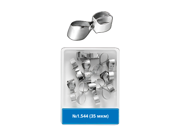 Матриці метал. контурні з фіксуючим пристроєм для премолярів №1.544 35 мкм, фото 1