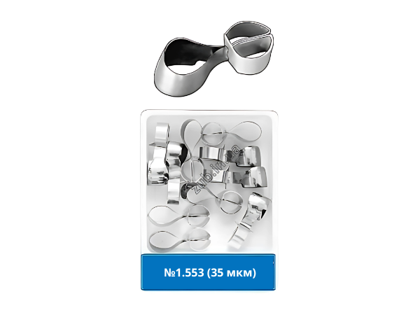 Матриці метал. контурні з фіксуючим пристроєм для молярів №1.553 35 мкм, фото 1