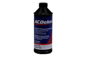 Рідина гальмівна DOT3 473ml ACDelco 104110 Chevrolet Tahoe, Equinox, Camaro; Cadillac SRX, Escalade; GMC