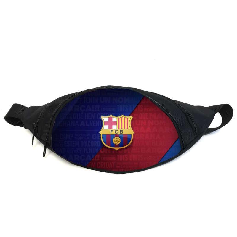 Поясная сумка бананка ФК Барселона (GB - FC Barcelona 01) Gear Bag черная