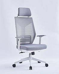 Крісло поворотне ICAR сіре/білий каркас
