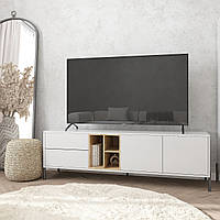 Тумба під телевізор Норді 500х1600х400 мм Сірий/Дуб Тахо