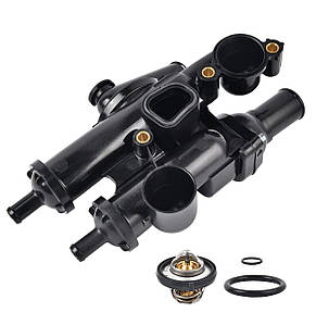 Корпус термостата, у зборі з 2 термостатами Market (OEM) 68003582AB Jeep Compass, Patriot; Dodge Caliber,