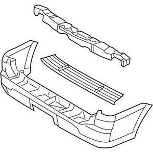 Бампер задній FORD 2L7Z17K835CAA Lincoln Navigator; Ford Expedition