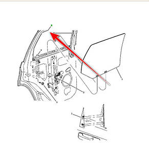 Молдинг дверки задньої, лівої MOPAR 55396321AG Jeep Grand Cherokee