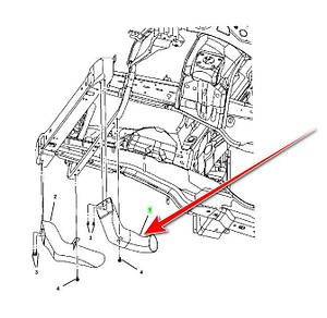 Повітропровід лівий MOPAR 5029993AC Jeep Grand Cherokee