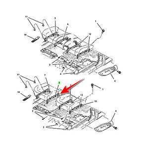 Напрямна сідіння MOPAR 5174874AA Dodge Dakota