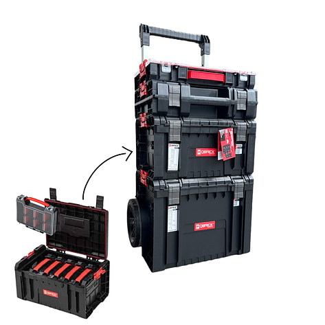 Набір інструментальних ящиків Qbrick System PRO Set 3 2.0 + 5 x PRO Organizer, фото 1