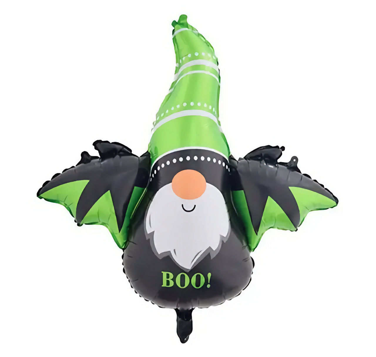 Фольгована велика повітряна куля гном Каджан з зеленим капелюхом, кулі на Хелловін, 73х85 см
