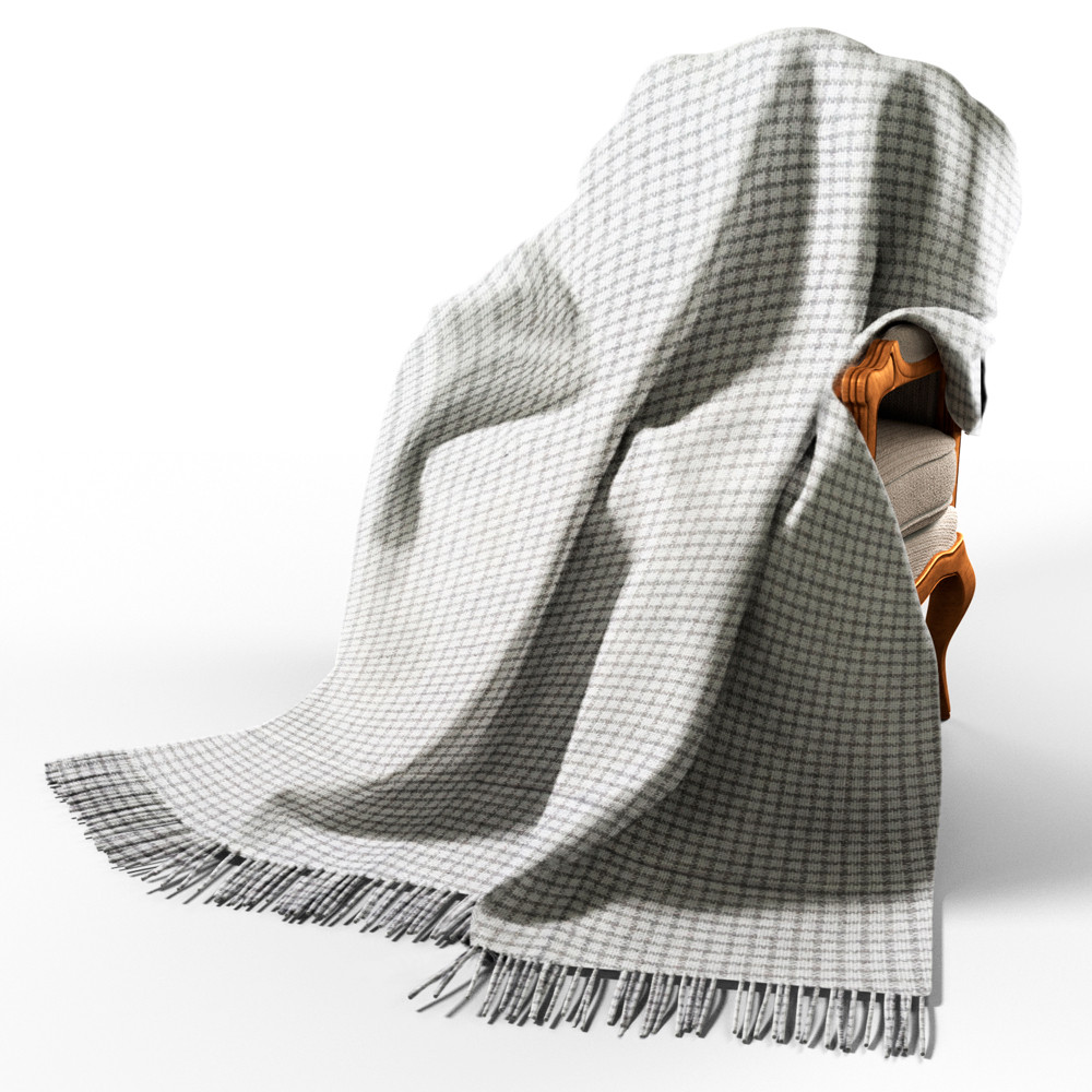 Плед вовняний П VELIA біл-дим Love You 140 x 200 см