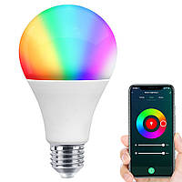 Розумна RGB лампочка E27, TUYA, 9 Вт, Wifi, Bluetooth