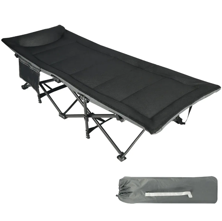 Розкладачка LEOBRO туристична чорна (HT-169K Black)