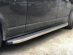 Бокові пороги BlackLine (2 шт, алюміній) Довга база для Volkswagen T5 2010-2015 рр
