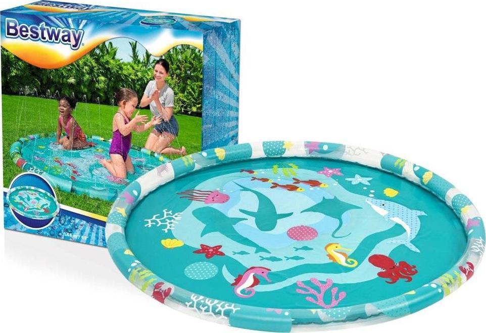 Надувний килимок з розпилювачем Sea World для дітей 2+ BESTWAY 165см 52487